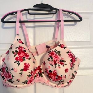 Adore Me Pink Floral Bra 44d